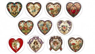 Валентинки для пряників та печива 2