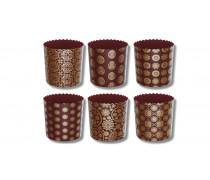 Паперова форма для паски №6 мікс 110х85 (375 грам)