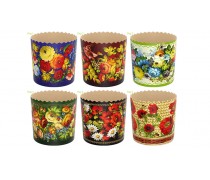 Паперова форма для паски №7 мікс 110х85 (375 грам)