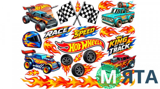 Їстівна картинка Hot Wheels 14