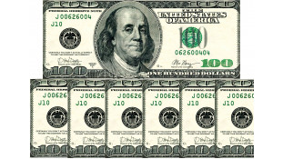 Їстівна картинка Долари Їстівна картинка Долари