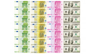 Їстівна картинка Долари та євро Їстівна картинка Долари та євро