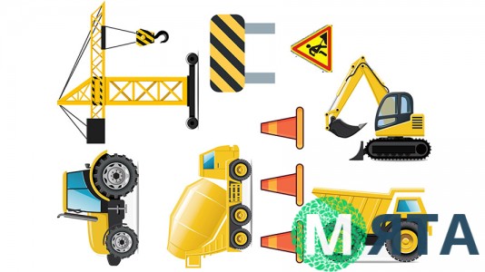 Їстівна картинка "Будівельні машини"