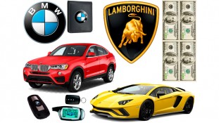 Їстівна картинка БМВ та ламборджіні