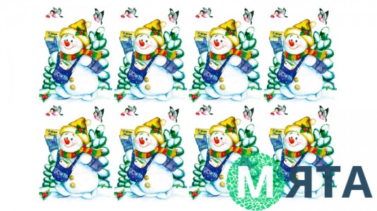 Новорічне зображення Сніговик