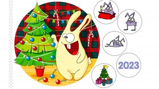 Їстівна картинка Заєць №1 Їстівна картинка Заєць №1