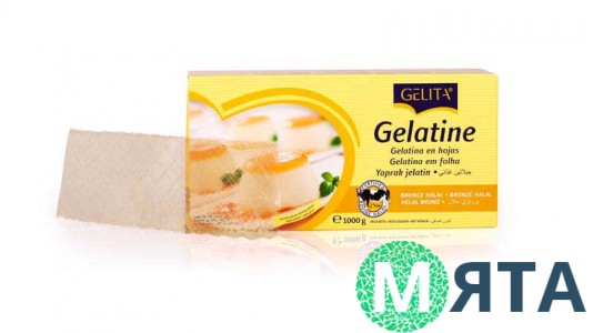 Желатин листовий Gelita Gold, 200 Bl