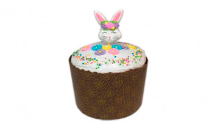 Набір цукрових прикрас Зайчик з віночком +посипка