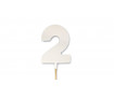 Декор mi-mi Цифра на паличці, Біла