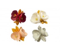 Цукрова прикраса Магнолія з листочками, 16 см