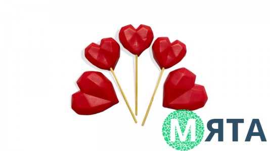 Набір цукрових фігурок Серця Орігамі