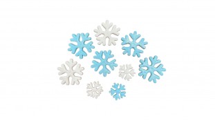 Набір цукрових фігурок Сніжинки, 9шт