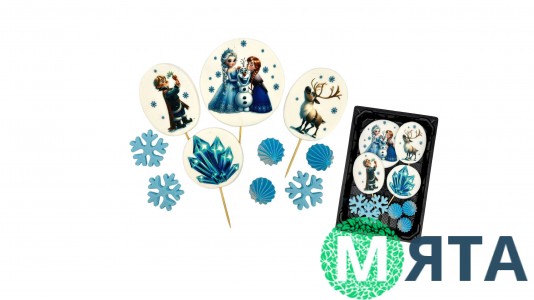 Набір цукрових топерів Крижане серце