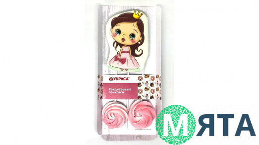 Набір цукрових прикрас Принцеса +безе
