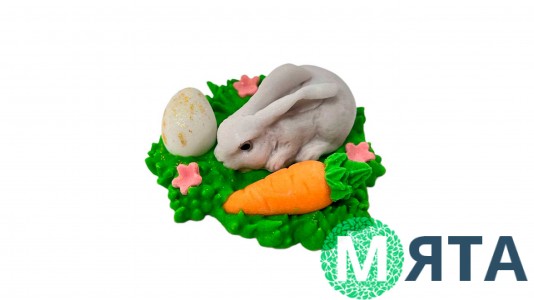 Цукрова фігурка Зайчик на траві