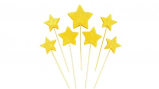 Цукрові зірочки на шпажках, Золоті Цукрові зірочки на шпажках, Золоті