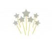 Цукрові зірочки на шпажках, Срібні