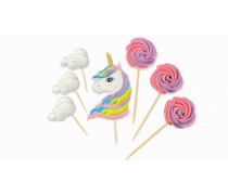 Цукровий декор Єдиноріг з хмаринками
