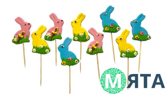 Цукровий топер Великодній Заєць