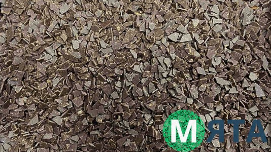 Кондитерська глазур в уламках, Чорна