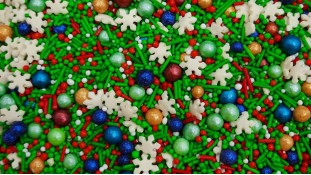 Цукрове посипання Мікс з кульками №14. Зелений Цукрове посипання Мікс з кульками №14. Зелений