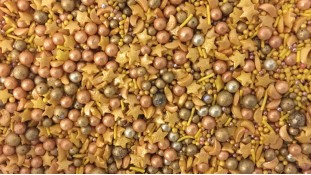 Цукрове посипання Мікс з кульками №3. Золотий