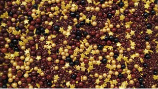 Цукрове посипання Мікс з кульками №8. Коричневий Цукрове посипання Мікс з кульками №8. Коричневий