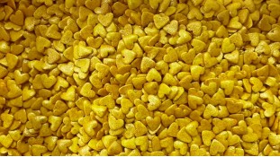 Цукрове посипання Серце золоте Цукрове посипання Серце золоте