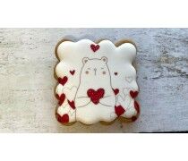 Пряник квадратний, Ведмідь із серцями