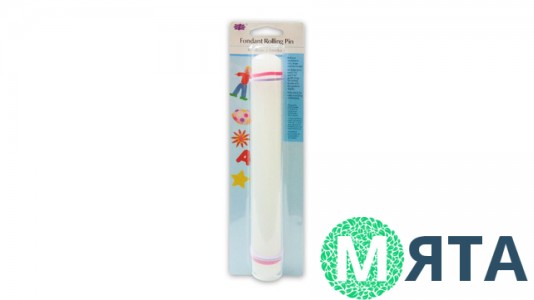 Скалка для мастики пластикова з обмежувачами, маленька