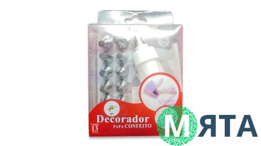 Набір кондитерських насадок 11шт + мішечок з перехідником