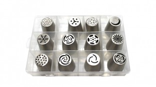 Набір кондитерських насадок Тюльпан, 12 шт