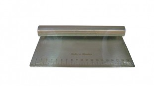 Шпатель металевий з лінійкою, 20см