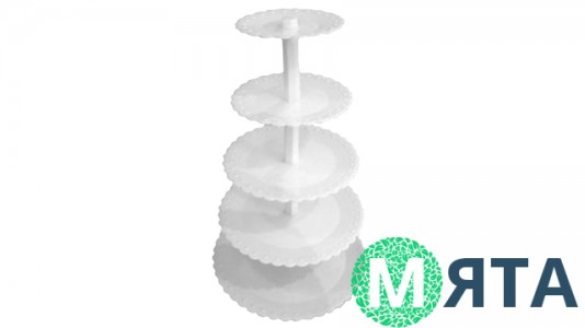 Стійка для торта та десертів 5-ярусна