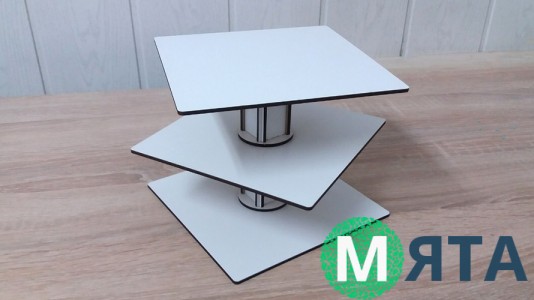 Стійка під торт кубик, ДВП. 17х17 см