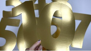 Трафарет для торта Цифра, Картон