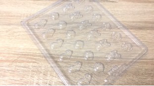 Молд для шоколаду та мастики Ведмедики-капелюшки