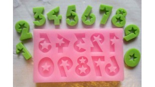 Молд Цифри зі зірками