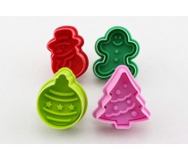 Плунжери для мастики Новорічні. 4 штуки