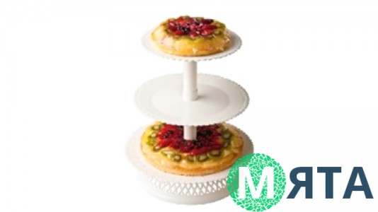 Стійка для торта та десертів 3-ярусна