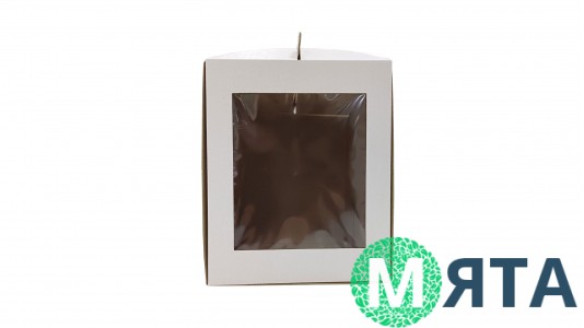 Коробка для торта 25х25х30 із вікном