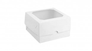 Коробка на 4 капкейки 17х17х10 см