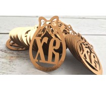 Бірка ХВ, картон золото/срібло