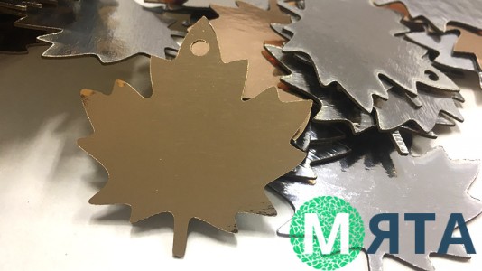 Бірка Кленовий лист, картон