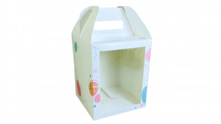 Коробка 16,5х16,5х20 см, принт Яйця Коробка 16,5х16,5х20 см, принт Яйця