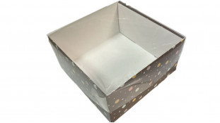 Коробка 17х17х9 у горошок Коробка 17х17х9 у горошок