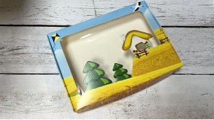 Коробка для пряників 15х20х3 см, Хатинка