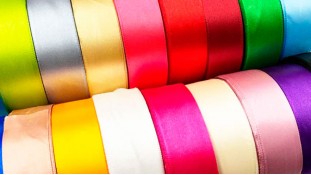 Стрічки атласні 1.2 см, рулон Стрічки атласні 1.2 см, рулон