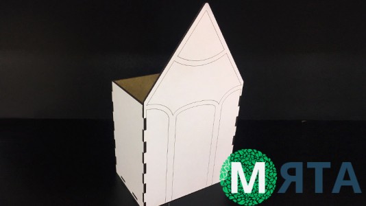 Дерев'яна коробка Олівець