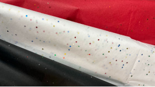 Папір тиш'ю з блискітками, 1 лист Папір тиш'ю з блискітками, 1 лист